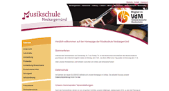 Desktop Screenshot of musikschule-neckargemuend.de